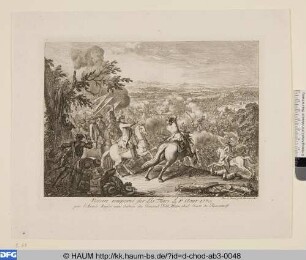 Piotr Rumjanzews Sieg über die Türken in der Schlacht von Cahul am 1. August 1770