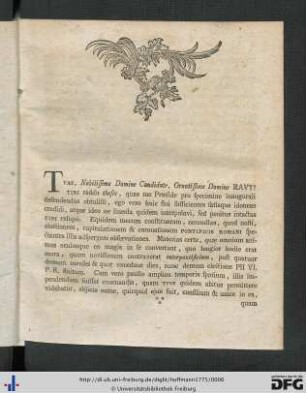 Epistola Gratulatoria.