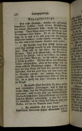 Anzugspredigt. - Arme.
