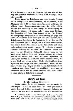 [11.] Zünfte und Taxen