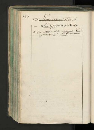 ee. Lexicographie