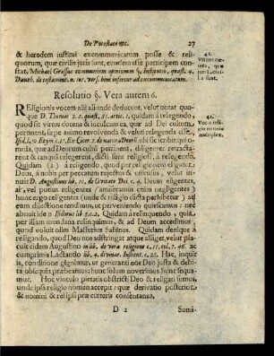 Resolutio §. Vera autem 6.