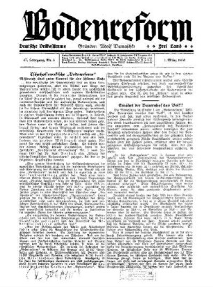 Tschechoslowakische "Bodenreform"
