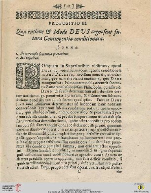 Propositio III