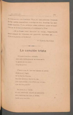 La canción triste