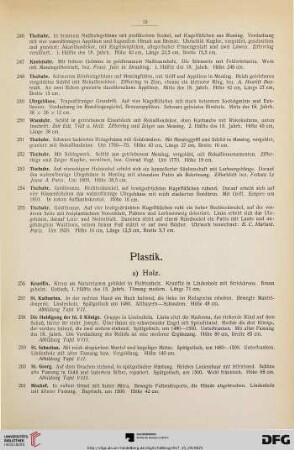 Plastik (Nr. 256-330)