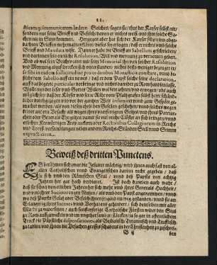 11-27, Beweiß deß dritten Punctens - Beweiß deß vierdten Puncten