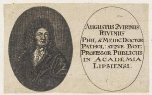 Bildnis des Augustus Qvirinus Rivinus