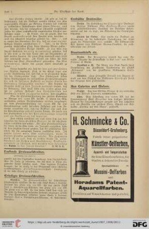 Preisausschreiben / Denkmäler / Staatsankäufe etc. / Aus Galerien und Museen