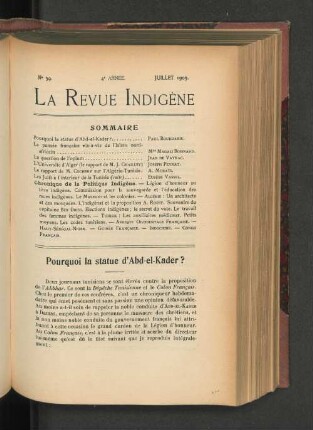 Pourquoi la statue d'Abd-el-Kader?