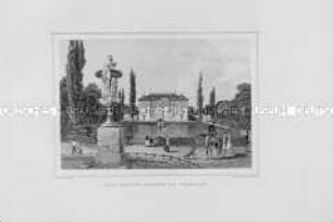 Der Große Garten in Dresden, Ansicht mit Palais