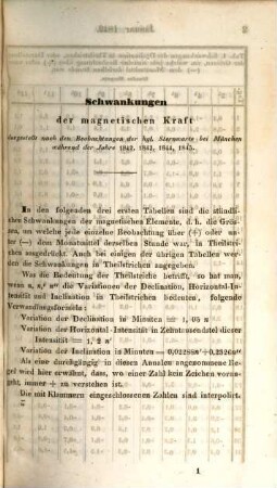 Annalen der Königlichen Sternwarte bei München. 1. 1848