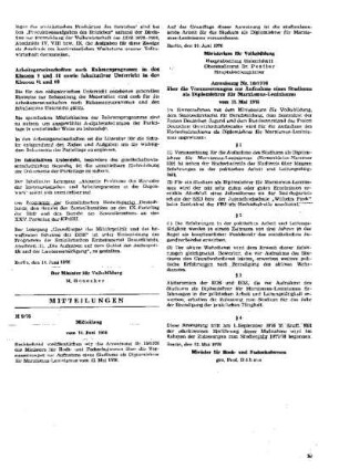 Mitteilung : 9/76 vom 14. Juni 1976 ; [Mitteilungen]
