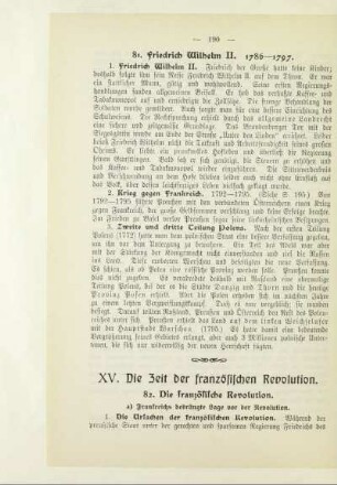 XV. Die Zeit der Französischen Revolution
