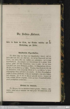 Die Seiden-Färberei