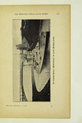 Der deutsche Panzer ,,Mecklenburg" im Kaiser Wilhelm-Kanal