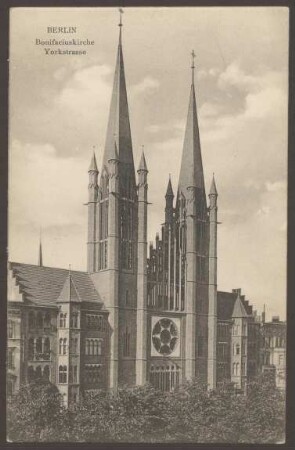 Ansichtskarte „St. Bonifatius-Kirche“, Yorckstraße