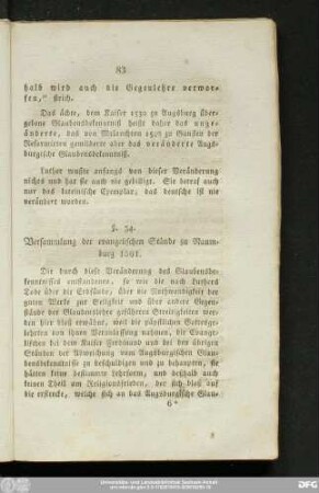 §. 34. Versammlung der evangelischen Stände zu Naumburg 1561.