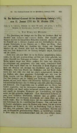 94. Der National-Convent seit der Hinrichtung Ludwig's XVI., vom 21. Januar 1793 bis 26. October 1795