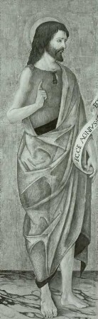 Teilstück eines Altarwerkes: Johannes der Täufer