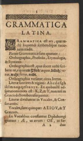 Grammatica Latina.