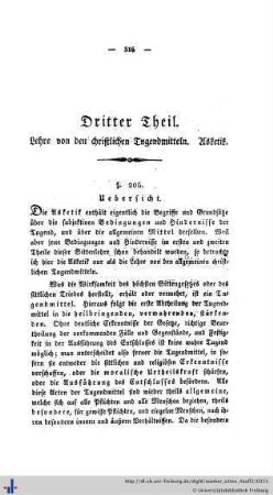 Dritter Theil der christlichen Sittenlehre. Von den christlichen Tugendmitteln.