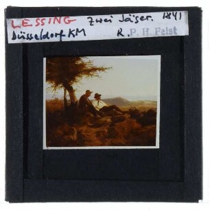 Lessing, Zwei Jäger bei der Rast (Lessing u. Schirmer)