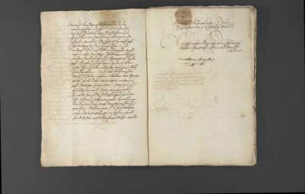 Verabredung einer Zusammenkunft zwischen Pfalzgraf Wolfgang und Herzog Christoph von Württemberg in Ettlingen.