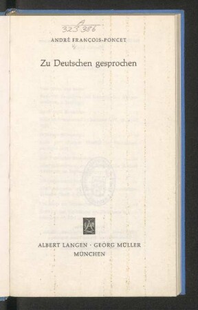 Zu Deutschen gesprochen