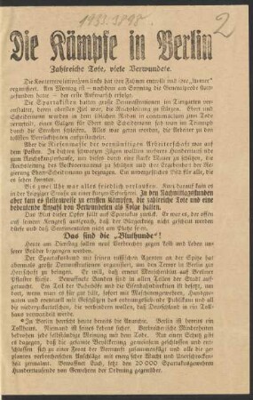 Die Kämpfe in Berlin : Zahlreiche Tote, viele Verwundete