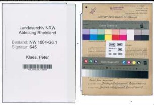 Entnazifizierung Peter Klaes , geb. 18.04.1913 (Vorarbeiter)