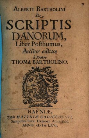 De scriptis Danorum liber posthumus