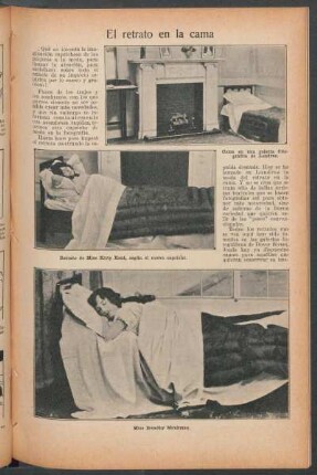 El retrato en la cama