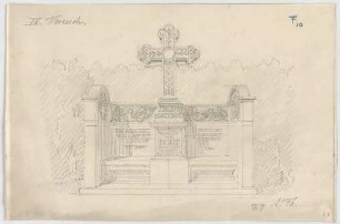 Thiersch, August ; München; Nordfriedhof, Grab Pechmann - Ansicht