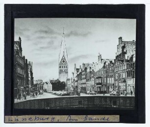 Lüneburg, Am Sande (Platz),Lüneburg, St. Johannis : Ansicht von Westen