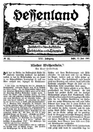 No. 12, 17. Juni 1907