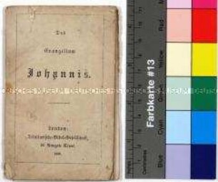 Taschenausgabe des Evangeliums nach Johannes als das vierte Buch des Neuen Testaments der Bibel