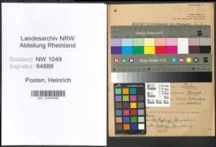 Entnazifizierung Heinrich Posten , geb. 08.03.1914 (Foerster)