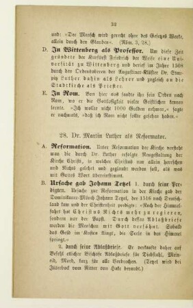 28. Dr. Martin Luther als Reformator