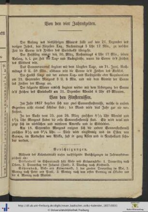Von den vier Jahreszeiten.