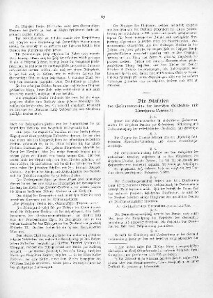 Die Statuten des Gesammtvereins der detschen Geschichts- und Alterthums-Vereine