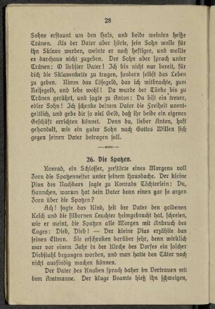 26. Die Spatzen.