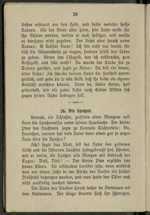 26. Die Spatzen.