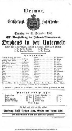 Orpheus in der Unterwelt