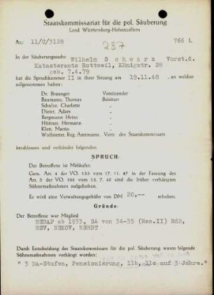 Schwarz, Wilhelm