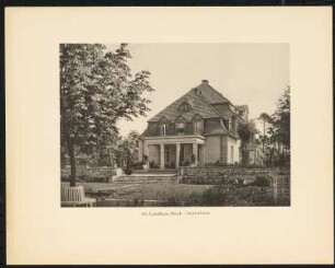 Landhaus Dr. Wolfgang Huck, Berlin-Dahlem: Seitenansicht (aus: Alfred Breslauer, Ausgeführte Bauten 1897-1927)