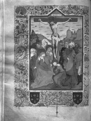 Missale ad usum ecclesiae Nannetensis / Missale, ad usum ecclesiae Nannetensis — Christus am Kreuz, Folio fol. 135 v