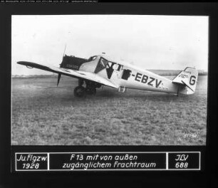 Flugzeug: F 13, G-EBZV