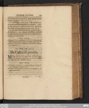 Tit. XVII. (XII. 31. 37.) De Castreni peculio.