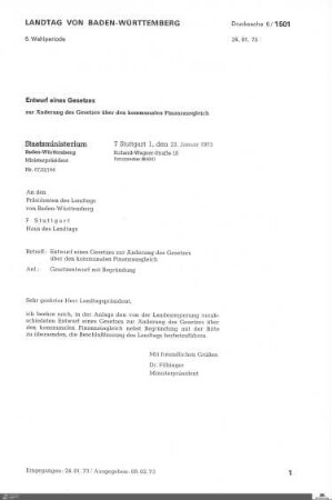 Drucksachen 1501-2000: Anträge, Anfragen, Gesetzentwürfe